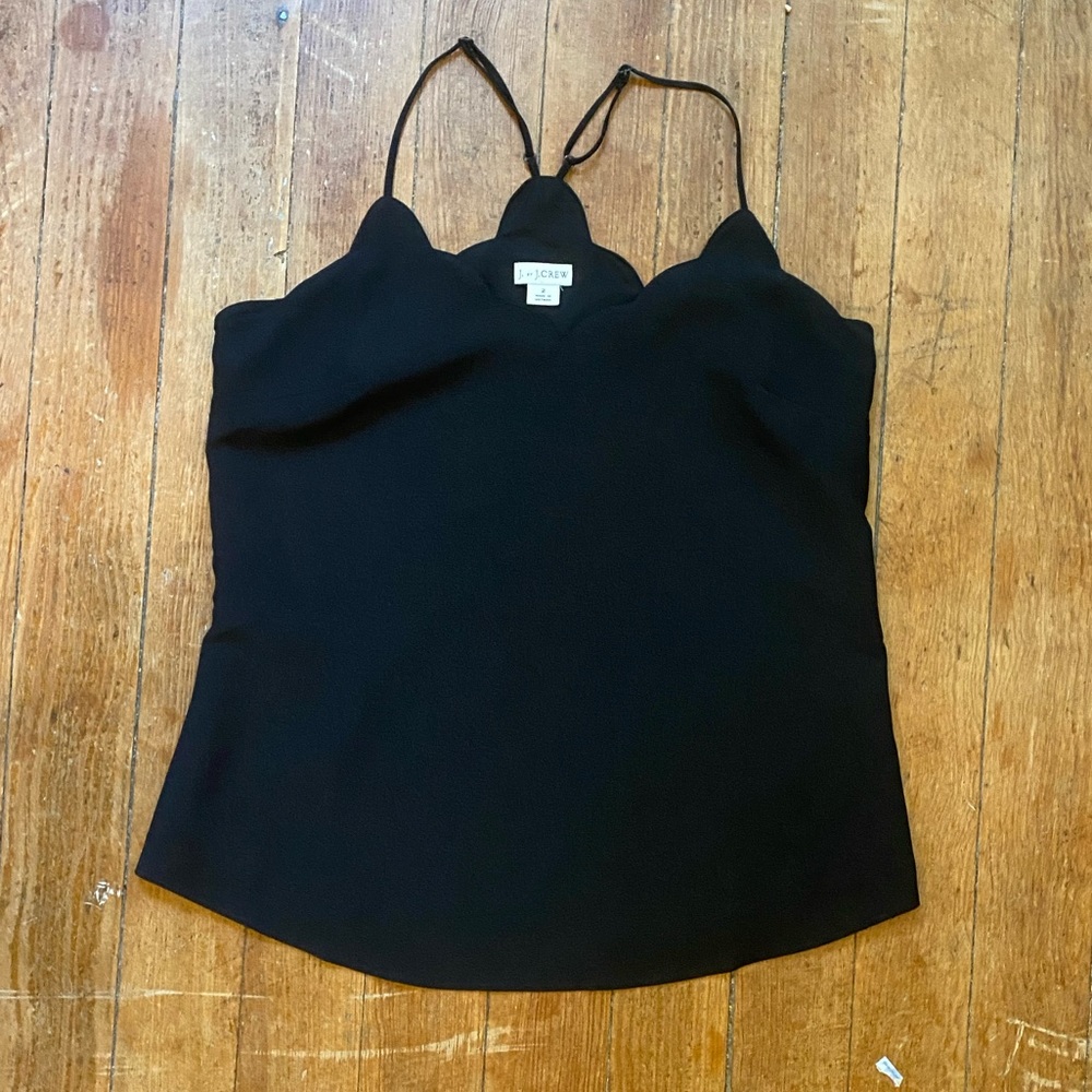 J Crew Factory scalloped tank